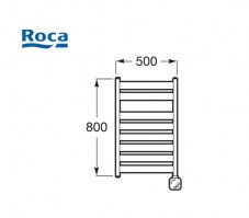 RADIADOR TOALLERO ELECTRICO 80x50 HOTEL'S ROCA